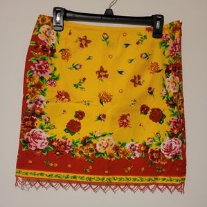 Boston Proper floral skirt